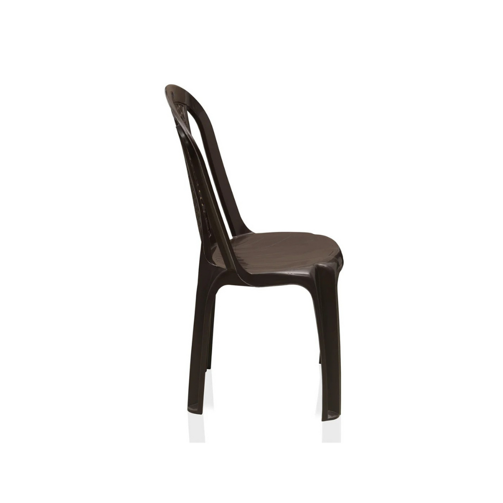 Plastic Armless Chair (Weather Brown)