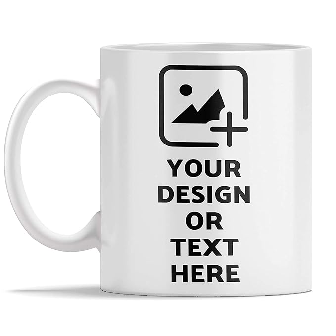 Customized/Personalized Photo On Coffee Mug/Cup For Gift - White Ceramic Mugs, 325 ML
