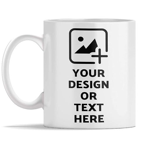 Customized/Personalized Photo On Coffee Mug/Cup For Gift - White Ceramic Mugs, 325 ML