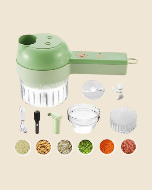 4 in 1 Portable Electric Vegetable Cutter Set