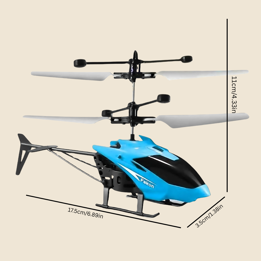 Remote Control Helicopter with Hand Gravity Sensor, Wireless RC Aircraft with Controller, USB Charging Cable