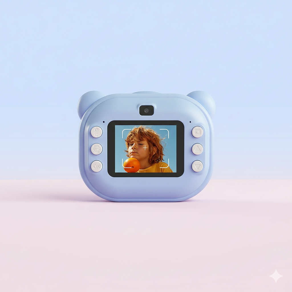 Eclipse: Retro Instant Print Camera – 48MP | 1080P | Ink-Free Printing