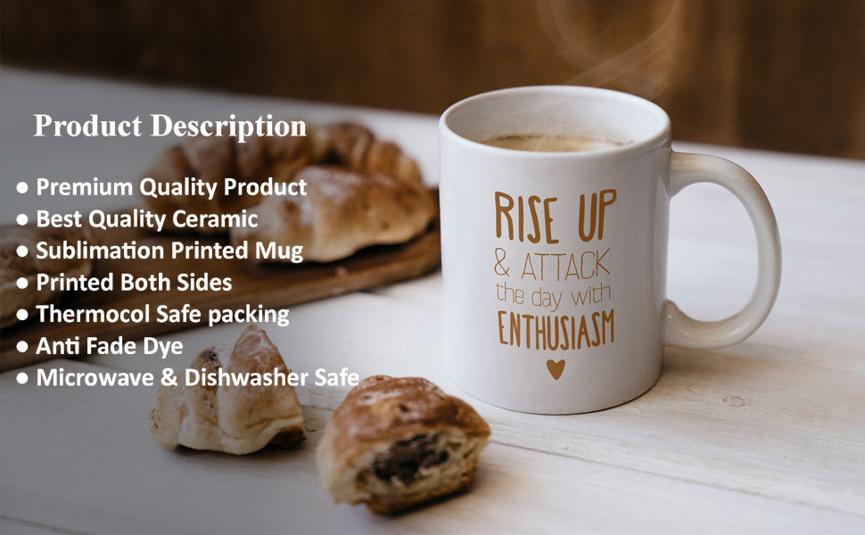 Customized/Personalized Photo On Coffee Mug/Cup For Gift - White Ceramic Mugs, 325 ML